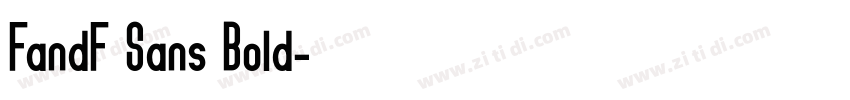 FandF Sans Bold字体转换